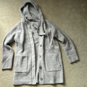 Barefoot Dreams Button Up Hooded Coat